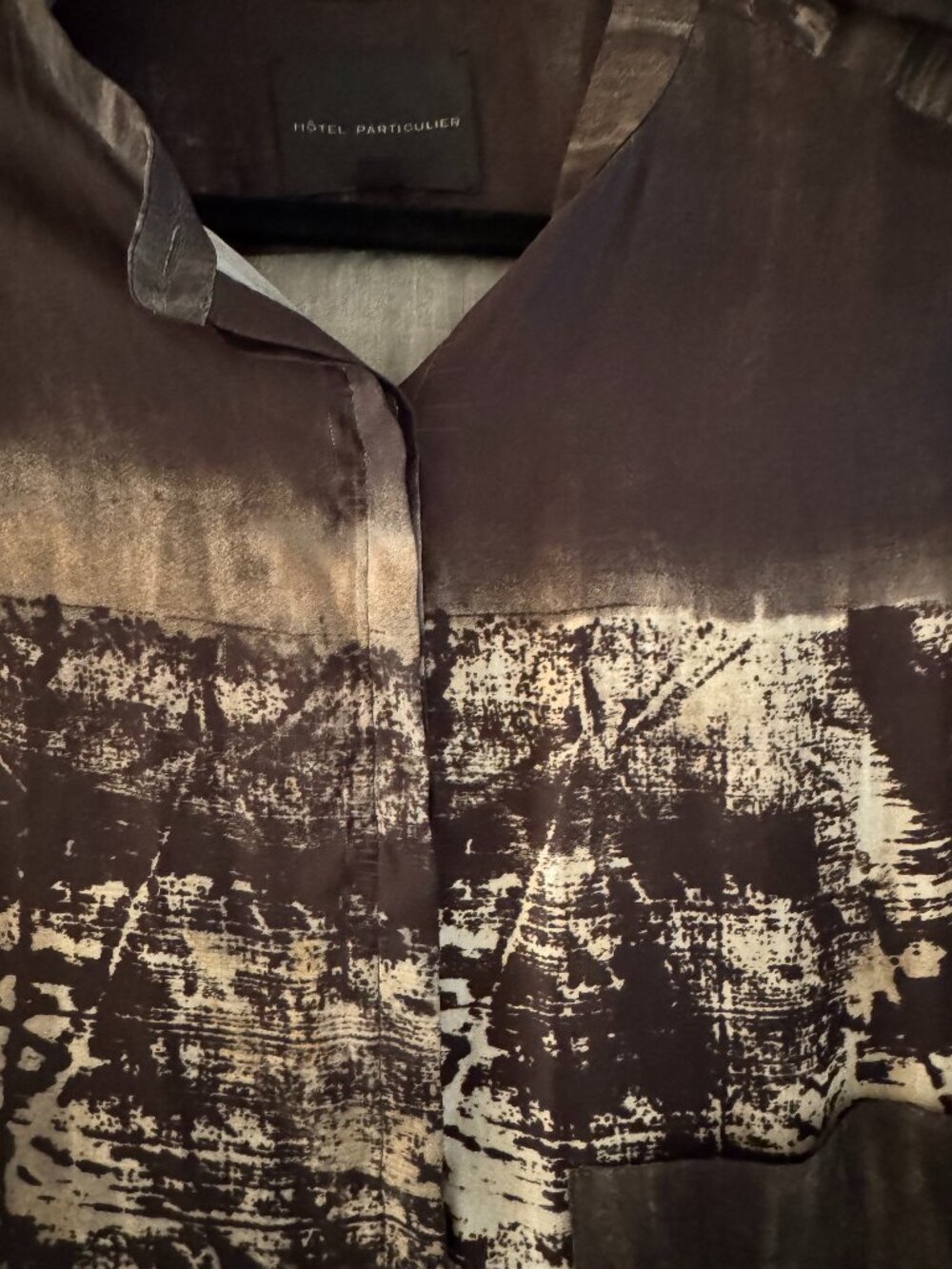 Hôtel Particulier Abstract Print Silk Blouse - Picture 5 of 7